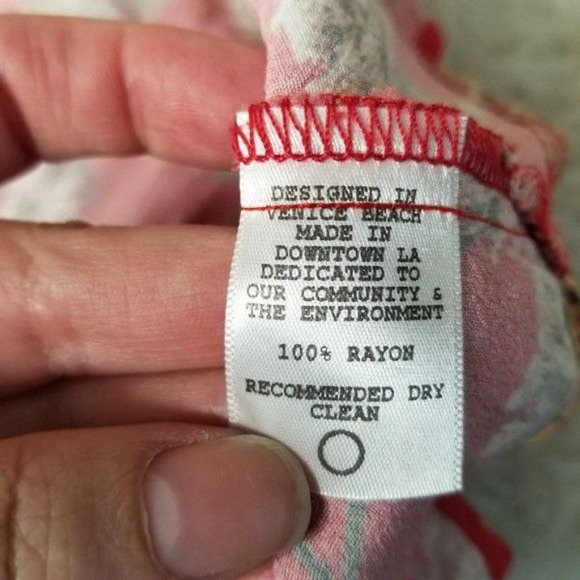 Flynn Skye Red Firework Floral Mini Halter Open Tie Back Dress Medium - Picture 6 of 12